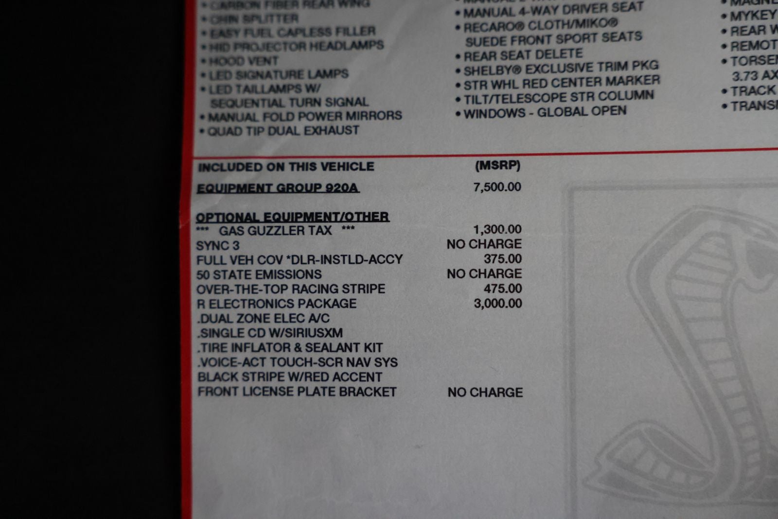 2017 Ford Mustang Shelby GT350