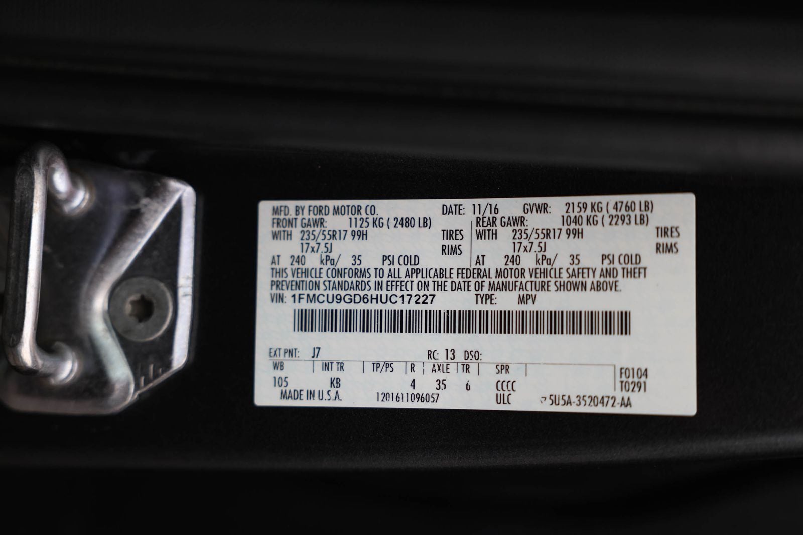 2017 Ford Escape SE