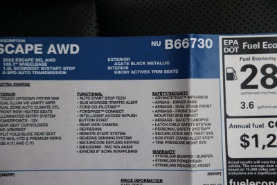 2022 Ford Escape SEL