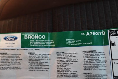 2022 Ford Bronco Outer Banks