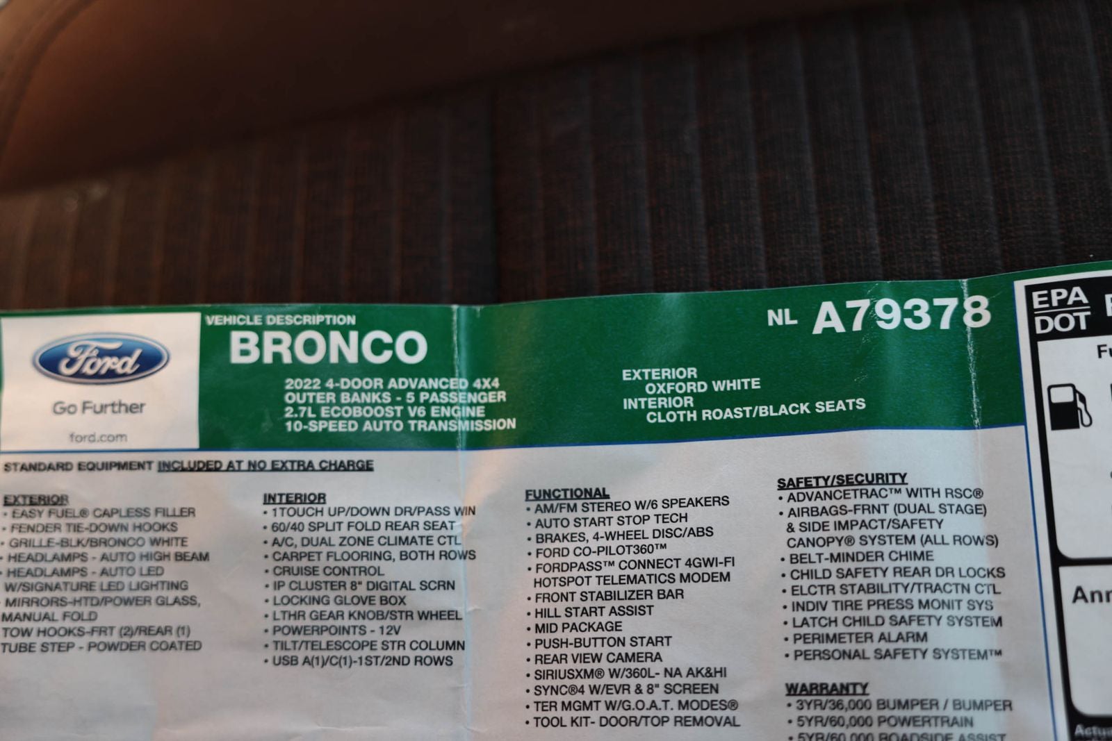 2022 Ford Bronco Outer Banks
