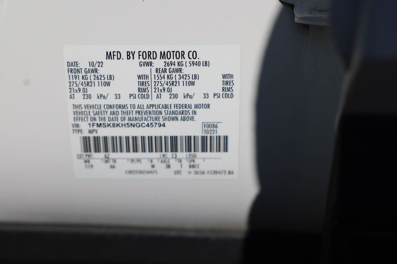 2022 Ford Explorer ST-Line