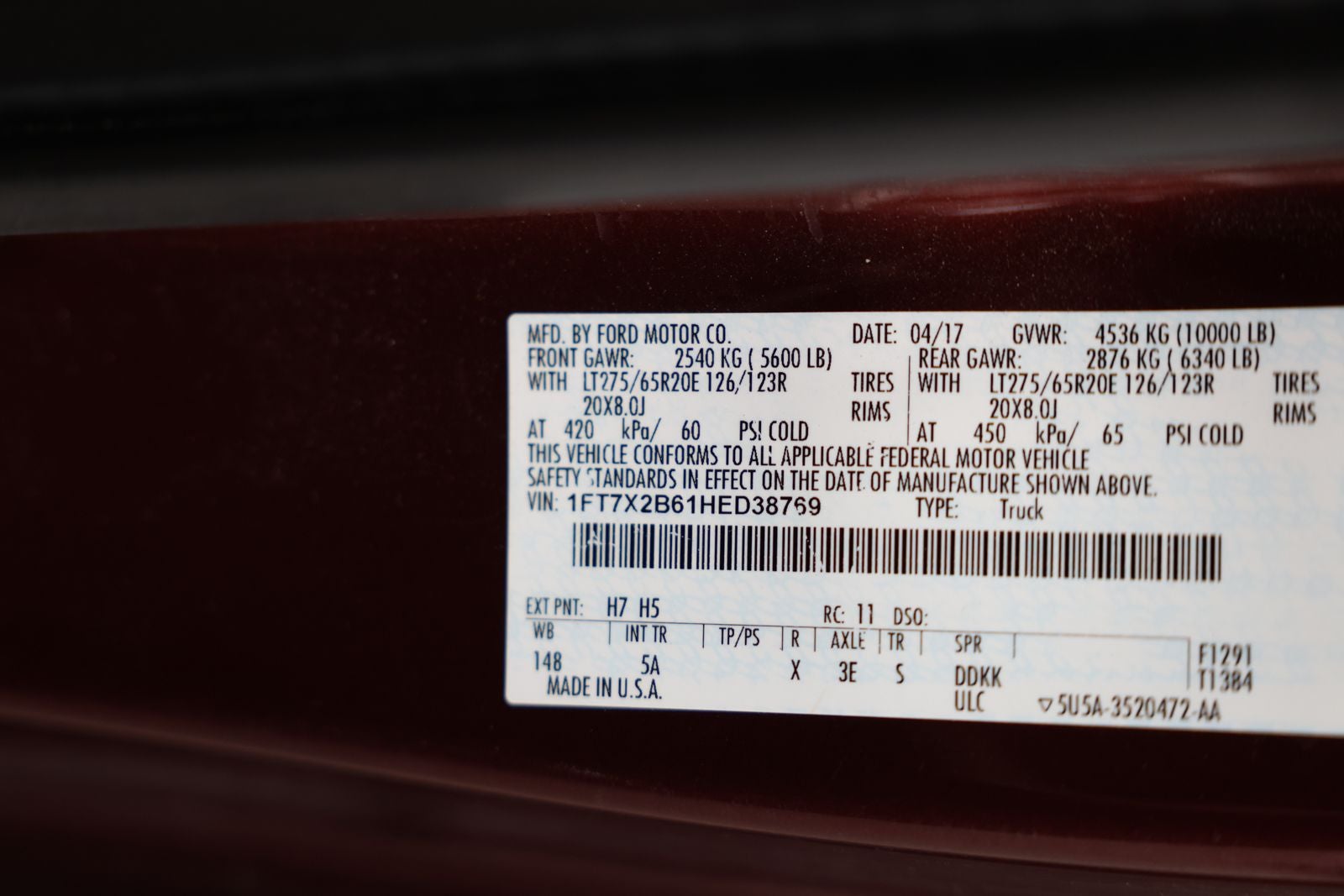 2017 Ford F-250SD Lariat