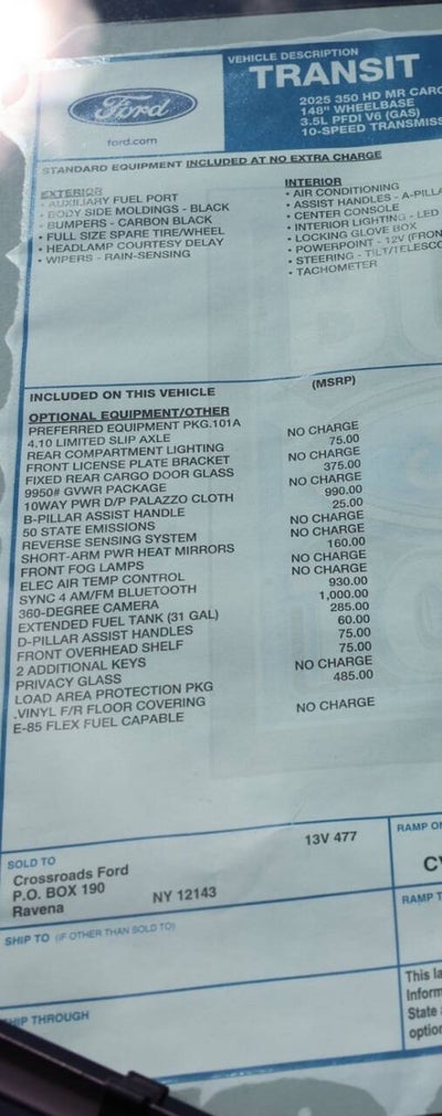 2025 Ford Transit-350 Base