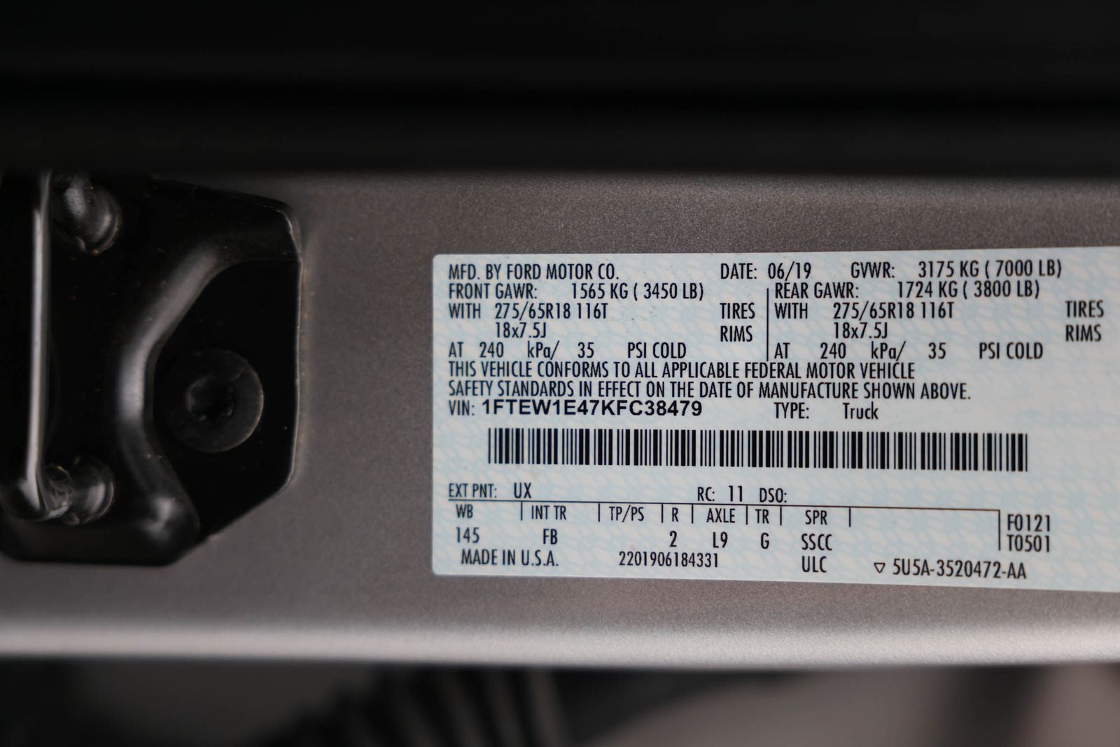 2019 Ford F-150 XLT
