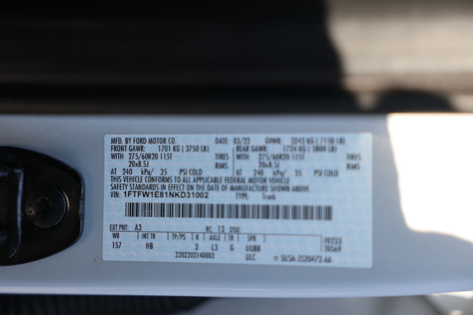 2022 Ford F-150 Lariat