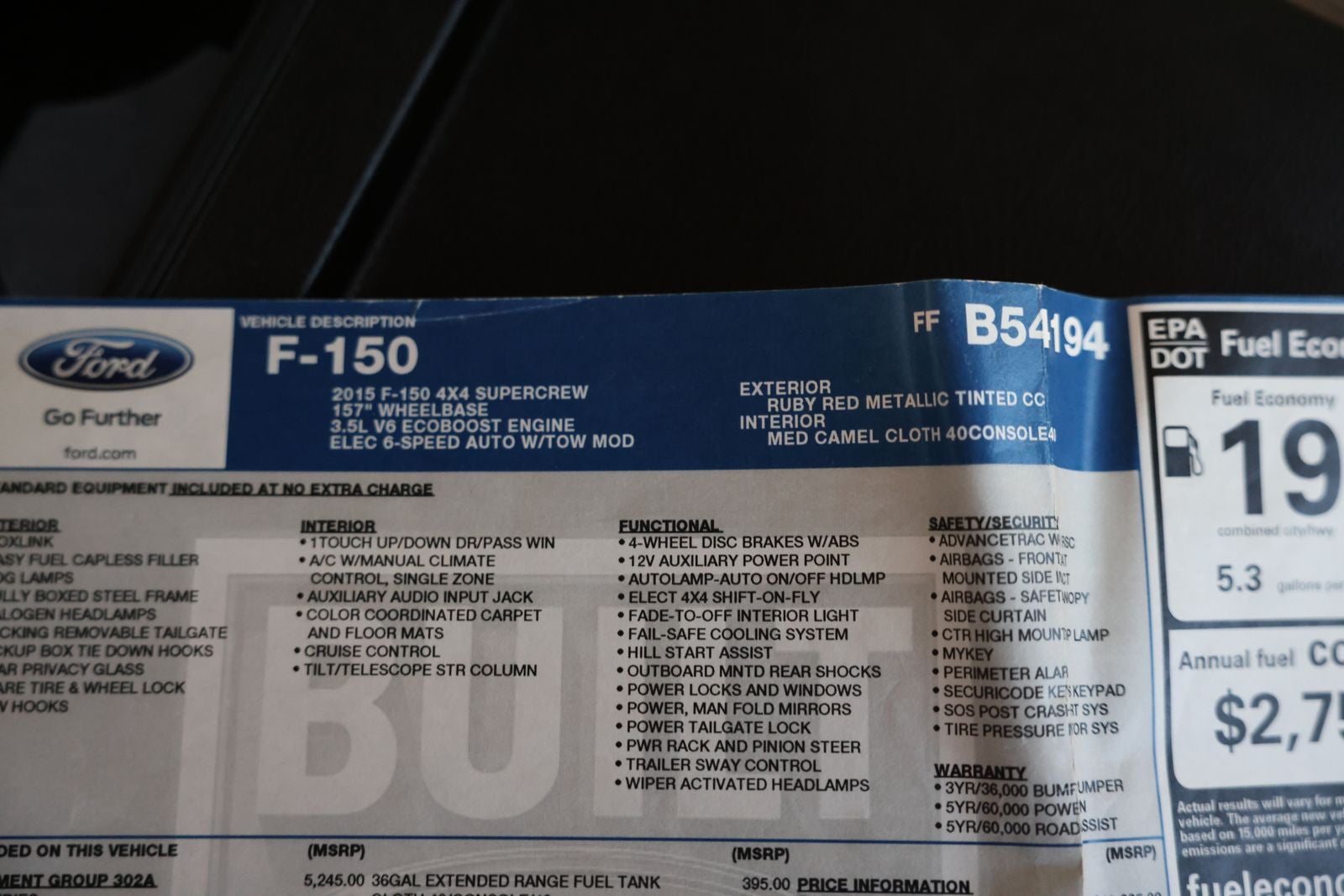 2015 Ford F-150 XLT