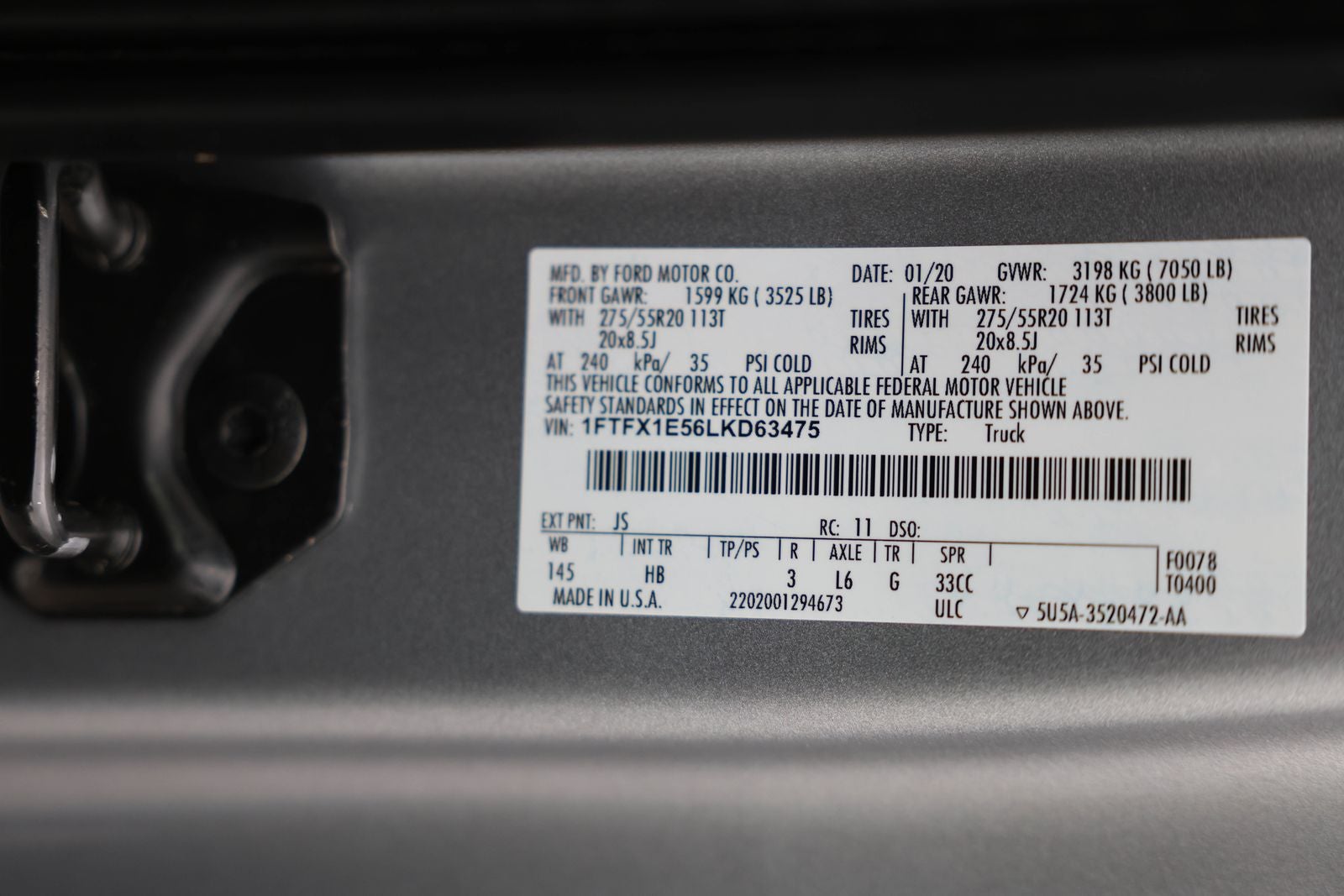 2020 Ford F-150 Lariat