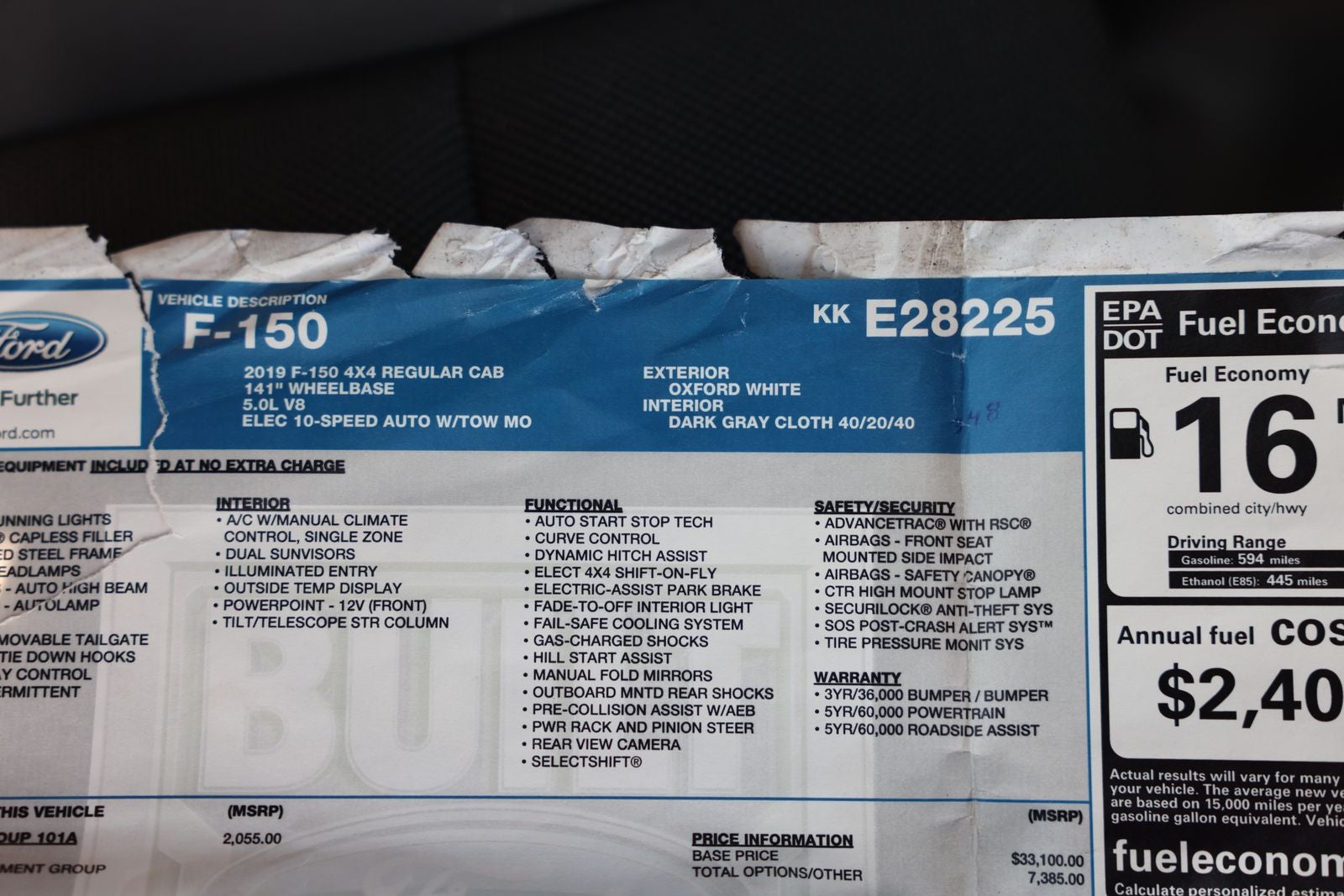 2019 Ford F-150 XL