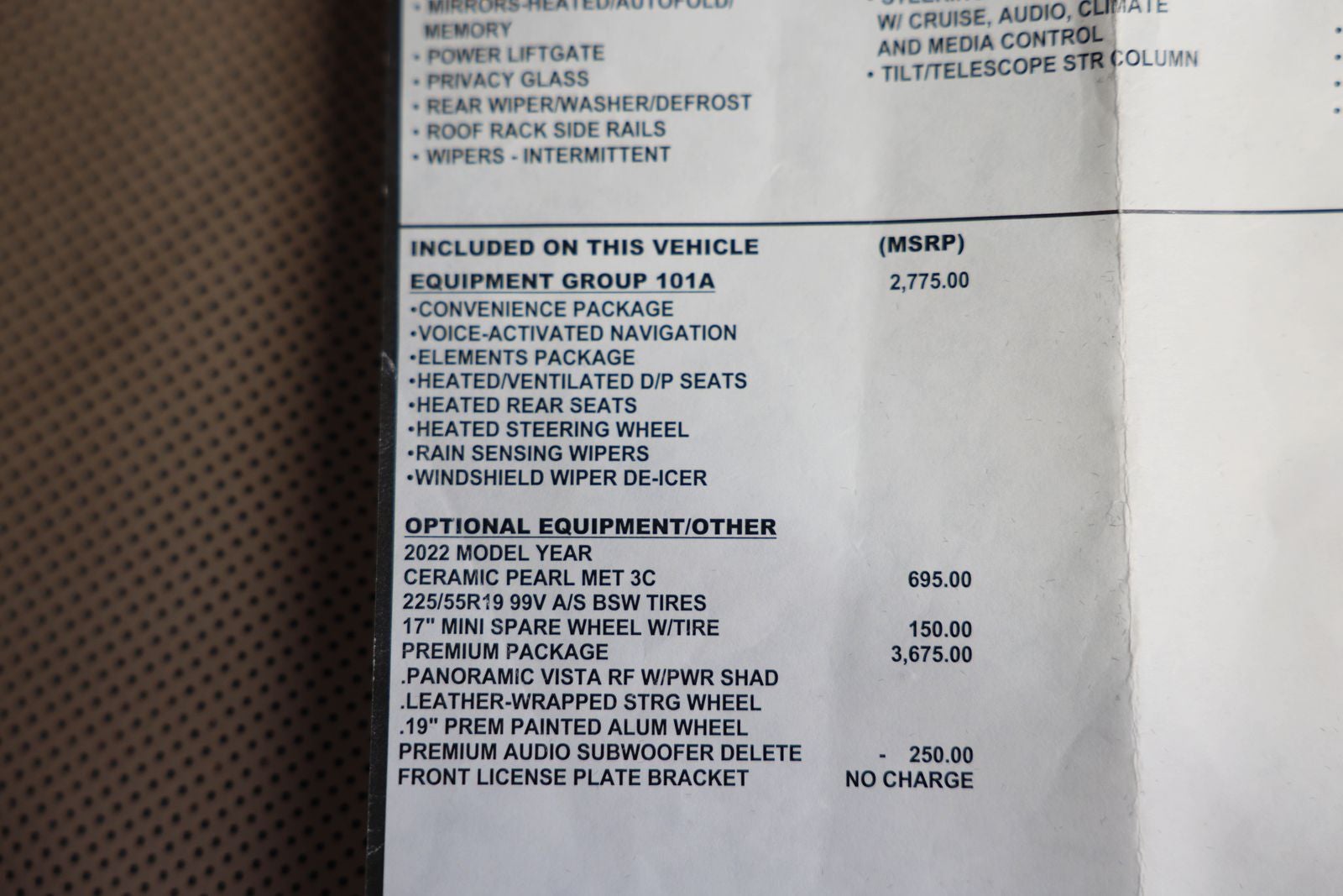 2022 Lincoln Corsair Standard