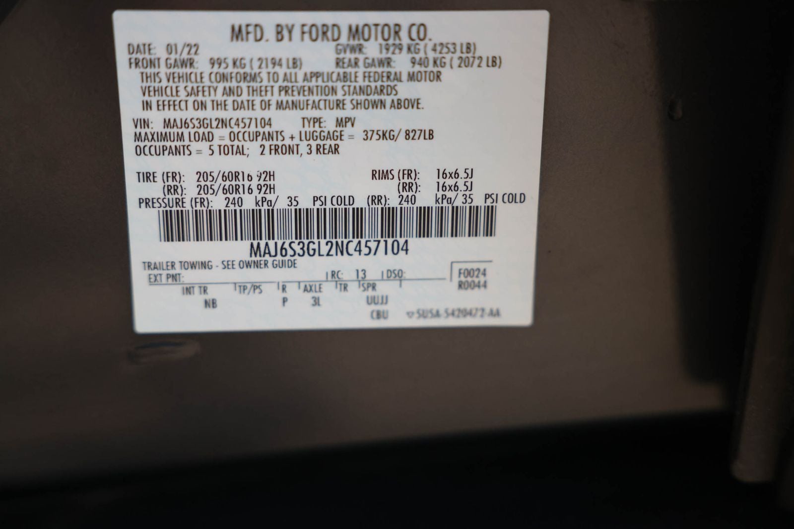2022 Ford EcoSport SE
